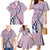 Aloha Vintage Palaka Floral Hawaiian Quilt Family Matching Mermaid Dress and Hawaiian Shirt Akala Motif - Polynesian Pride