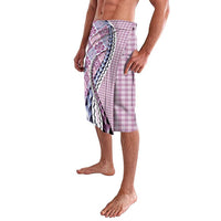 Aloha Vintage Palaka Floral Hawaiian Quilt Lavalava Akala Motif - Polynesian Pride