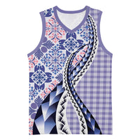 Aloha Vintage Palaka Floral Hawaiian Quilt Basketball Jersey Poni Motif - Polynesian Pride