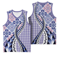 Aloha Vintage Palaka Floral Hawaiian Quilt Basketball Jersey Poni Motif - Polynesian Pride