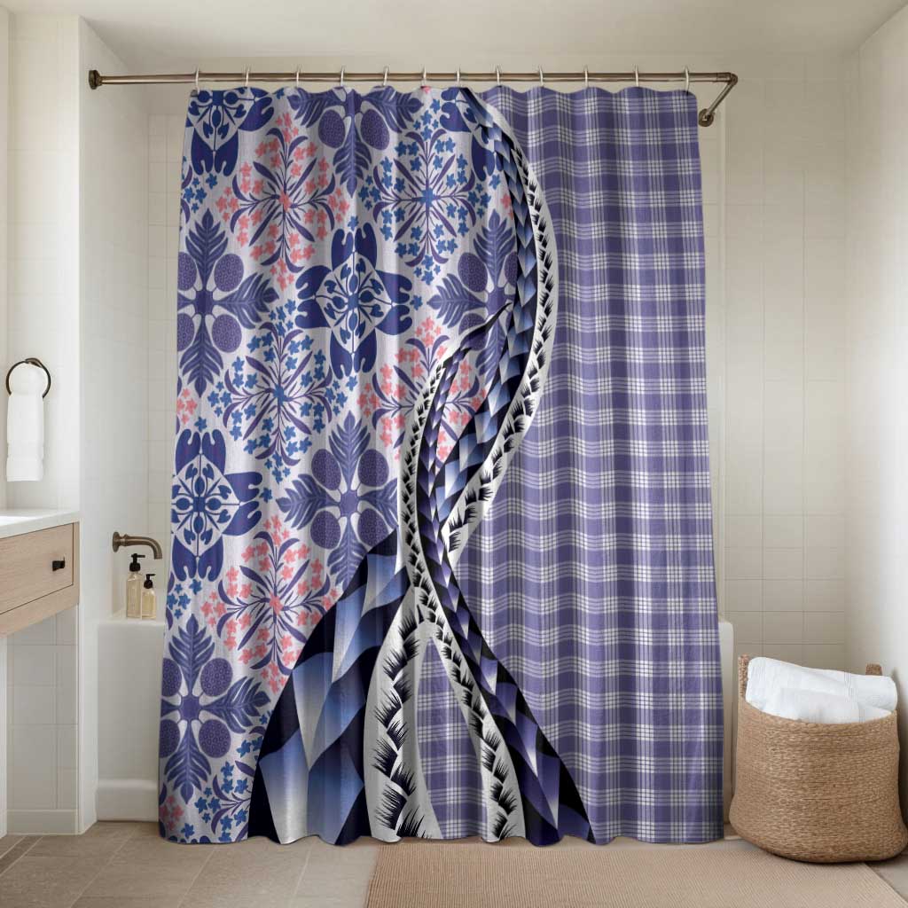 Aloha Vintage Palaka Floral Hawaiian Quilt Bathroom Set Poni Motif - Polynesian Pride