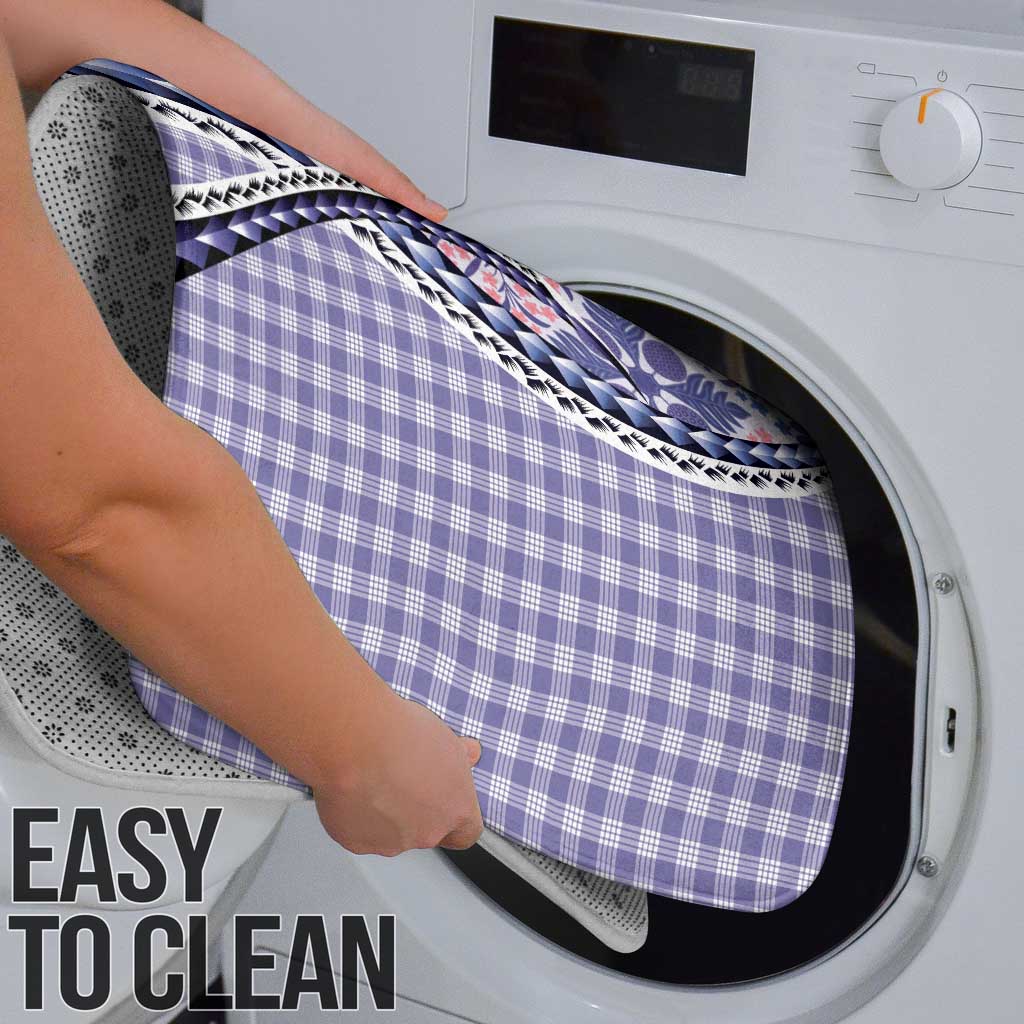 Aloha Vintage Palaka Floral Hawaiian Quilt Bathroom Set Poni Motif - Polynesian Pride