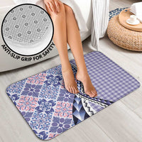 Aloha Vintage Palaka Floral Hawaiian Quilt Bathroom Set Poni Motif - Polynesian Pride