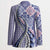 Aloha Vintage Palaka Floral Hawaiian Quilt Blazer Poni Motif - Polynesian Pride