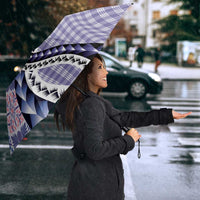 Aloha Vintage Palaka Floral Hawaiian Quilt Umbrella Poni Motif - Polynesian Pride