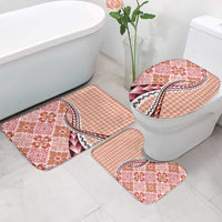 Aloha Vintage Palaka Floral Hawaiian Quilt Bathroom Set Ulaula Motif - Polynesian Pride