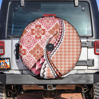 Aloha Vintage Palaka Floral Hawaiian Quilt Spare Tire Cover Ulaula Motif - Polynesian Pride