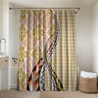 Aloha Vintage Palaka Floral Hawaiian Quilt Bathroom Set Melemele Motif - Polynesian Pride