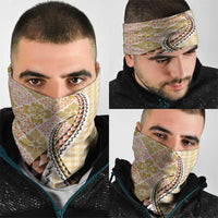 Aloha Vintage Palaka Floral Hawaiian Quilt Neck Gaiter Melemele Motif - Polynesian Pride