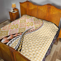 Aloha Vintage Palaka Floral Hawaiian Quilt Quilt Melemele Motif - Polynesian Pride