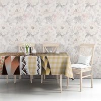 Aloha Vintage Palaka Floral Hawaiian Quilt Tablecloth Melemele Motif - Polynesian Pride