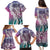 Aloha Vintage Plumeria Hawaiian Tapa Pattern Family Matching Puletasi and Hawaiian Shirt Gradient Hawaiian Tapa Pattern - Polynesian Pride