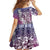 Aloha Vintage Plumeria Hawaiian Tapa Pattern Family Matching Short Sleeve Bodycon Dress and Hawaiian Shirt Gradient Hawaiian Tapa Pattern - Polynesian Pride