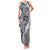 Aloha Vintage Plumeria Hawaiian Tapa Pattern Family Matching Tank Maxi Dress and Hawaiian Shirt Gray Hawaiian Tapa Pattern - Polynesian Pride