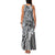 Aloha Vintage Plumeria Hawaiian Tapa Pattern Family Matching Tank Maxi Dress and Hawaiian Shirt Gray Hawaiian Tapa Pattern - Polynesian Pride