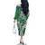 Aloha Vintage Plumeria Hawaiian Tapa Pattern Family Matching Off The Shoulder Long Sleeve Dress and Hawaiian Shirt Green Hawaiian Tapa Pattern - Polynesian Pride