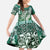 Aloha Vintage Plumeria Hawaiian Tapa Pattern Family Matching Tank Maxi Dress and Hawaiian Shirt Green Hawaiian Tapa Pattern - Polynesian Pride