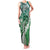 Aloha Vintage Plumeria Hawaiian Tapa Pattern Family Matching Tank Maxi Dress and Hawaiian Shirt Green Hawaiian Tapa Pattern - Polynesian Pride