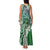 Aloha Vintage Plumeria Hawaiian Tapa Pattern Family Matching Tank Maxi Dress and Hawaiian Shirt Green Hawaiian Tapa Pattern - Polynesian Pride