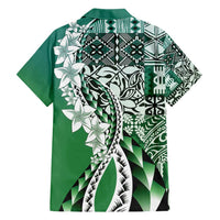 Aloha Vintage Plumeria Hawaiian Tapa Pattern Hawaiian Shirt Green Hawaiian Tapa Pattern - Polynesian Pride