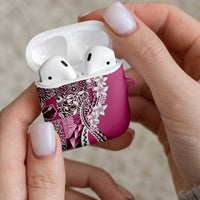 Aloha Vintage Plumeria Hawaiian Tapa Pattern AirPods Case Pink Hawaiian Tapa Pattern LT9 - Polynesian Pride