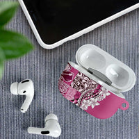 Aloha Vintage Plumeria Hawaiian Tapa Pattern AirPods Case Pink Hawaiian Tapa Pattern LT9 - Polynesian Pride
