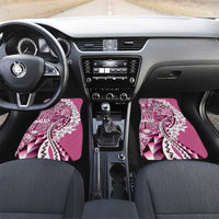 Aloha Vintage Plumeria Hawaiian Tapa Pattern Car Mats Pink Hawaiian Tapa Pattern - Polynesian Pride