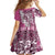 Aloha Vintage Plumeria Hawaiian Tapa Pattern Family Matching Short Sleeve Bodycon Dress and Hawaiian Shirt Pink Hawaiian Tapa Pattern - Polynesian Pride