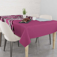 Aloha Vintage Plumeria Hawaiian Tapa Pattern Tablecloth Pink Hawaiian Tapa Pattern LT9 - Polynesian Pride