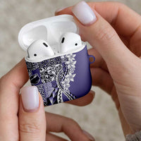 Aloha Vintage Plumeria Hawaiian Tapa Pattern AirPods Case Purple Hawaiian Tapa Pattern LT9 - Polynesian Pride
