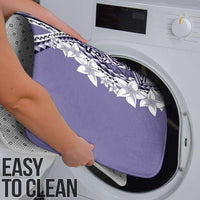 Aloha Vintage Plumeria Hawaiian Tapa Pattern Bathroom Set Purple Hawaiian Tapa Pattern - Polynesian Pride