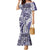 Aloha Vintage Plumeria Hawaiian Tapa Pattern Family Matching Mermaid Dress and Hawaiian Shirt Purple Hawaiian Tapa Pattern - Polynesian Pride