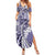Aloha Vintage Plumeria Hawaiian Tapa Pattern Family Matching Summer Maxi Dress and Hawaiian Shirt Purple Hawaiian Tapa Pattern - Polynesian Pride