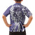 Aloha Vintage Plumeria Hawaiian Tapa Pattern Family Matching Tank Maxi Dress and Hawaiian Shirt Purple Hawaiian Tapa Pattern - Polynesian Pride