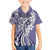 Aloha Vintage Plumeria Hawaiian Tapa Pattern Family Matching Tank Maxi Dress and Hawaiian Shirt Purple Hawaiian Tapa Pattern - Polynesian Pride