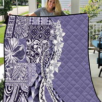 Aloha Vintage Plumeria Hawaiian Tapa Pattern Quilt Purple Hawaiian Tapa Pattern - Polynesian Pride