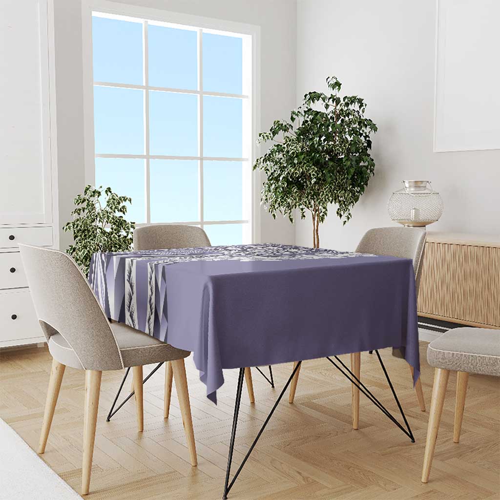 Aloha Vintage Plumeria Hawaiian Tapa Pattern Tablecloth Purple Hawaiian Tapa Pattern LT9 - Polynesian Pride