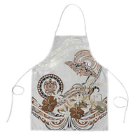 Polynesian Manta Ray Apron Beige Floral Turtle Tattoo LT9 Beige - Polynesian Pride