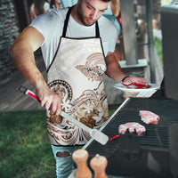 Polynesian Manta Ray Apron Beige Floral Turtle Tattoo LT9 - Polynesian Pride
