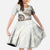 Polynesian Manta Ray Family Matching Tank Maxi Dress and Hawaiian Shirt Beige Floral Turtle Tattoo - Polynesian Pride