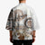 Polynesian Manta Ray Kimono Beige Floral Turtle Tattoo - Polynesian Pride
