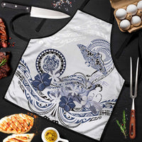 Polynesian Manta Ray Apron Blue Floral Turtle Tattoo LT9 Blue - Polynesian Pride