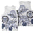Polynesian Manta Ray Basketball Jersey Blue Floral Turtle Tattoo - Polynesian Pride