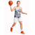 Polynesian Manta Ray Basketball Jersey Blue Floral Turtle Tattoo - Polynesian Pride