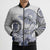 Polynesian Manta Ray Bomber Puffer Jacket Blue Floral Turtle Tattoo - Polynesian Pride