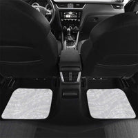 Polynesian Manta Ray Car Mats Blue Floral Turtle Tattoo LT9 Set 2pcs - Back Blue - Polynesian Pride