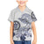 Polynesian Manta Ray Family Matching Mermaid Dress and Hawaiian Shirt Blue Floral Turtle Tattoo - Polynesian Pride
