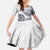 Polynesian Manta Ray Family Matching Off Shoulder Maxi Dress and Hawaiian Shirt Blue Floral Turtle Tattoo - Polynesian Pride