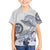 Polynesian Manta Ray Family Matching Summer Maxi Dress and Hawaiian Shirt Blue Floral Turtle Tattoo - Polynesian Pride