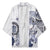 Polynesian Manta Ray Kimono Blue Floral Turtle Tattoo - Polynesian Pride